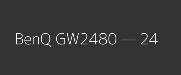 BenQ GW2480 — 24